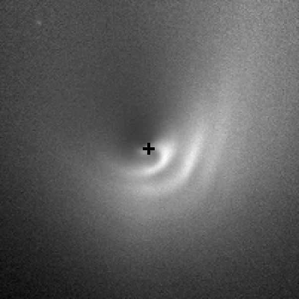 Dust arcs in comet Hale-Bopp